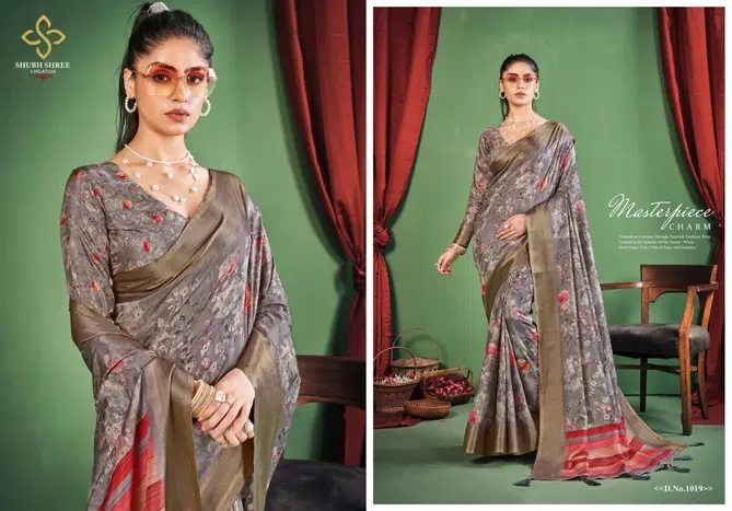 Toral Dizital By Shubh Shree Dola Silk Designer Sarees Exporters In India